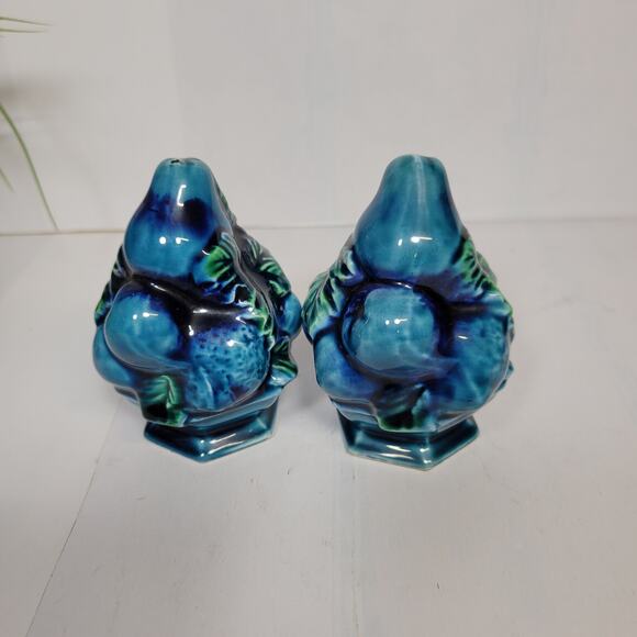 Vintage Mood Indigo Salt & Pepper Shakers E-2371 Inarco - Picture 3 of 4
